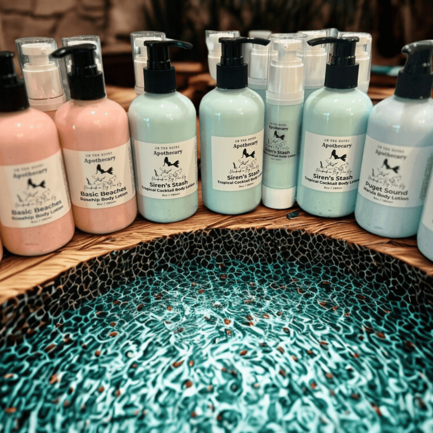 On The Rocks Apothecary Lotion Lotion - Hand Crafted Silky Moisturizing Lotion for Face, Hands, & Body Lotion - Hand Crafted Silky Moisturizing Lotion for Face, Hands, & Body