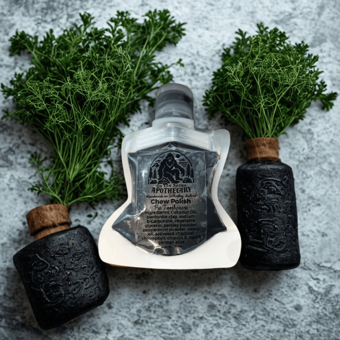 On The Rocks Apothecary Pet Grooming Chew Polish - Pet Toothpaste Chew Polish - Pet Toothpaste