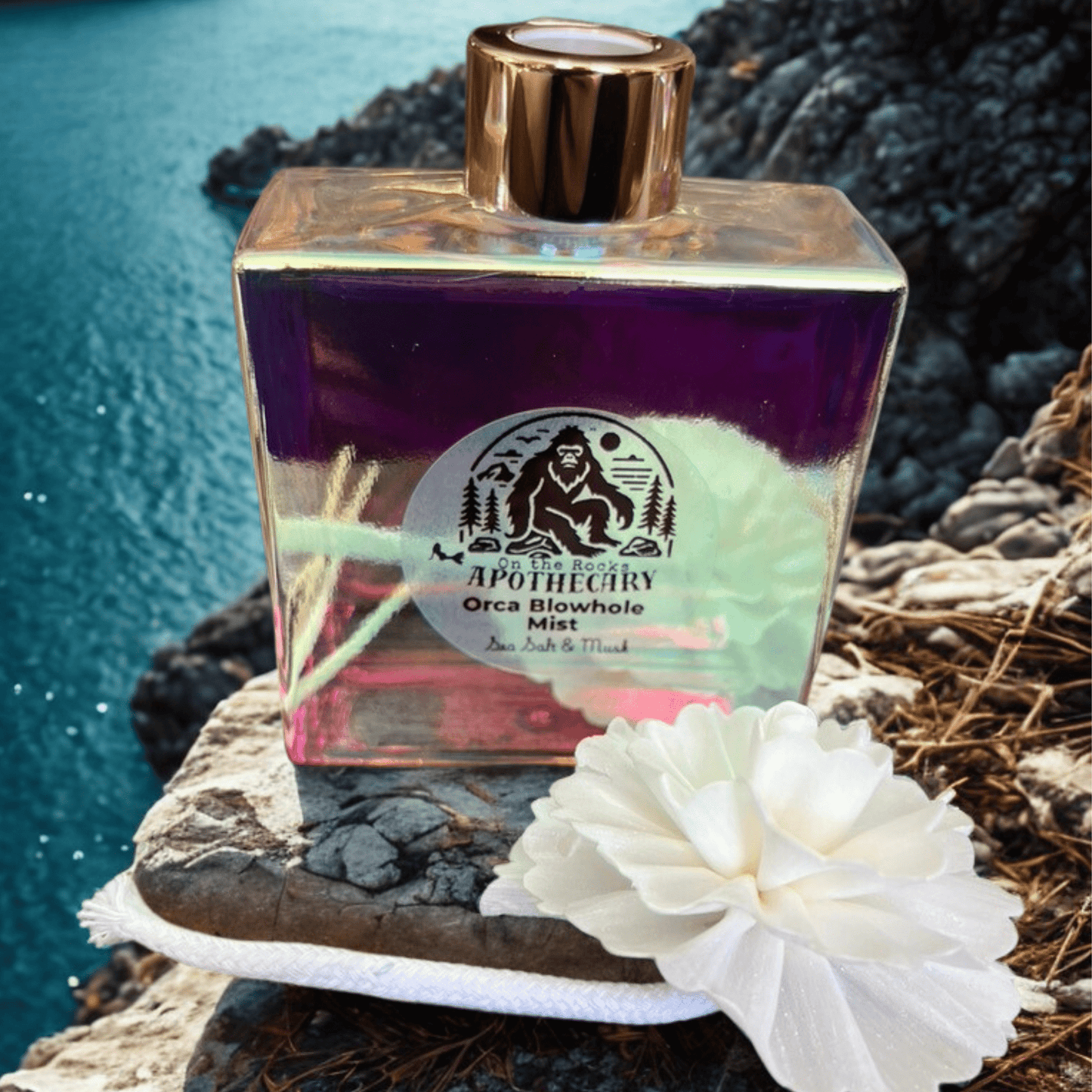 On The Rocks Apothecary reed diffuser Salty Beaches / 16oz Glass Spray Bottle Reed Diffusers Reed Diffusers