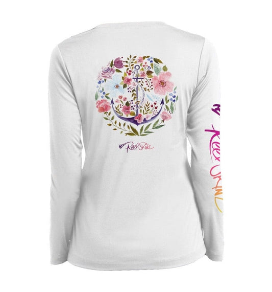 ReelSkinz SPF LONG-SLEEVE Floral Anchor Floral Anchor
