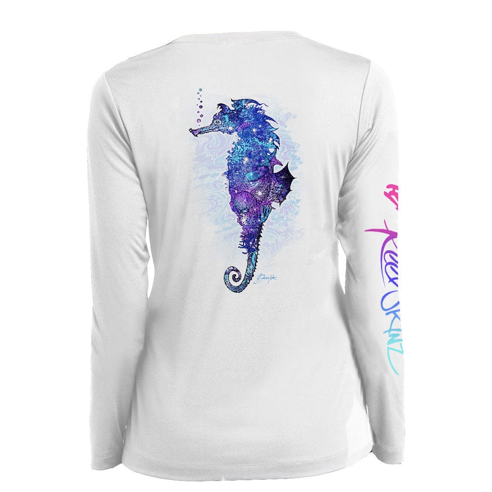 ReelSkinz SPF LONG-SLEEVE Galaxy Seahorse by Brian Kalt Galaxy Seahorse by Brian Kalt