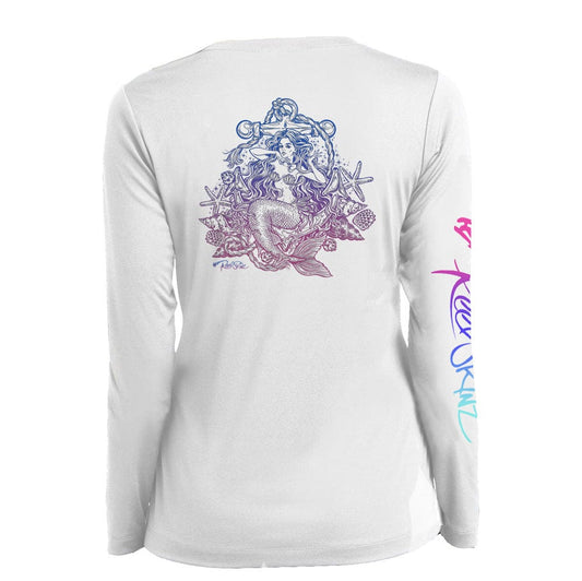 ReelSkinz SPF LONG-SLEEVE NEW! Mermaid Anchor NEW! Mermaid Anchor