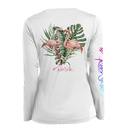 ReelSkinz SPF LONG-SLEEVE New! Palm Flamingo New! Palm Flamingo