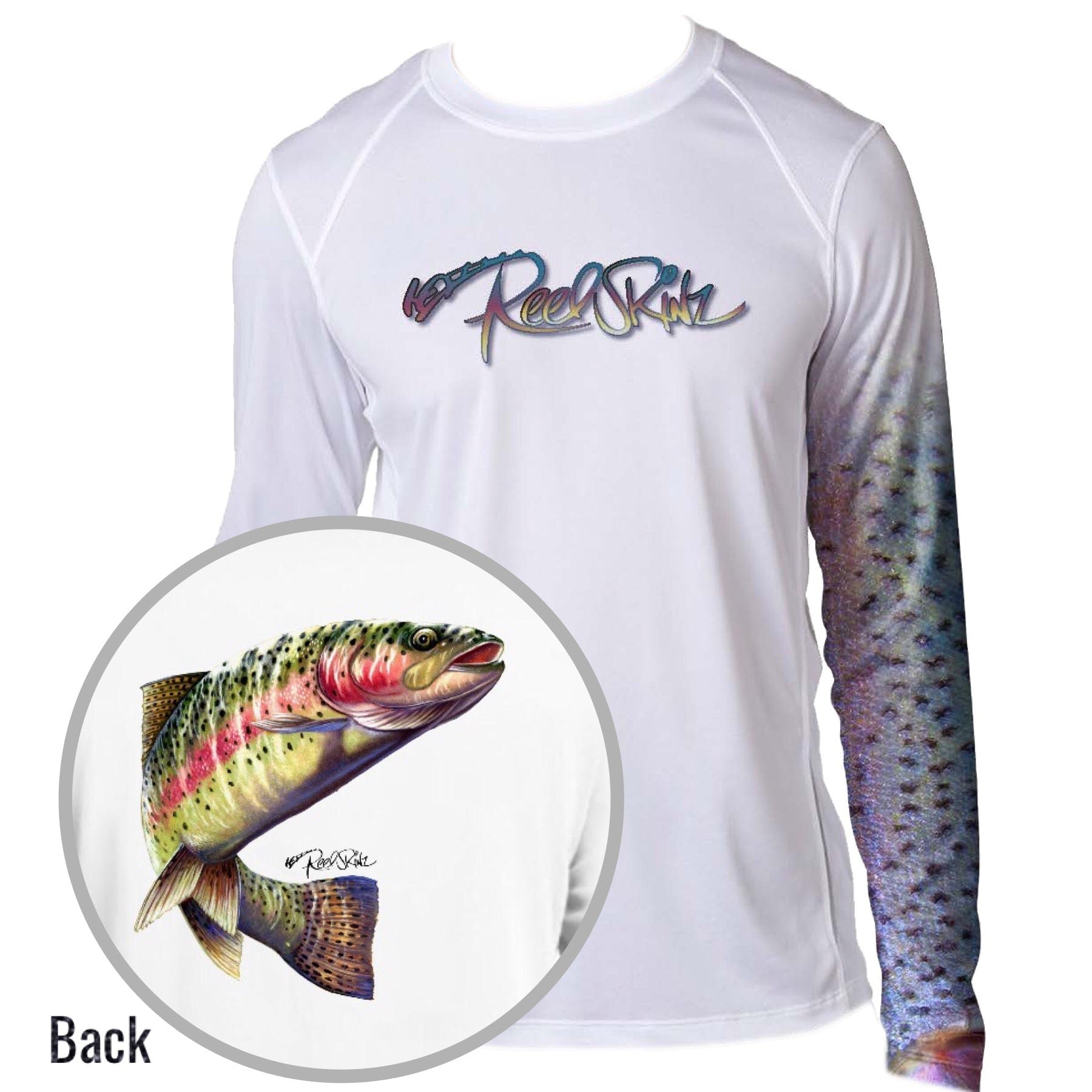 ReelSkinz SPF LONG-SLEEVE Rainbow Trout Skinz Rainbow Trout Skinz