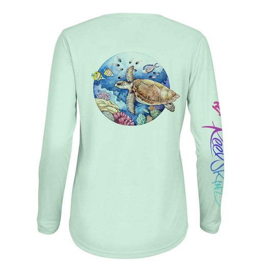 ReelSkinz SPF LONG-SLEEVE Reef Turtle Reef Turtle