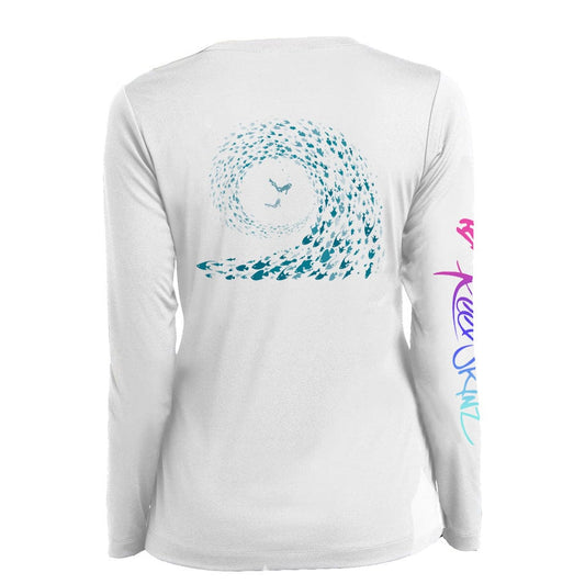 ReelSkinz SPF LONG-SLEEVE Wave Fish Wave Fish