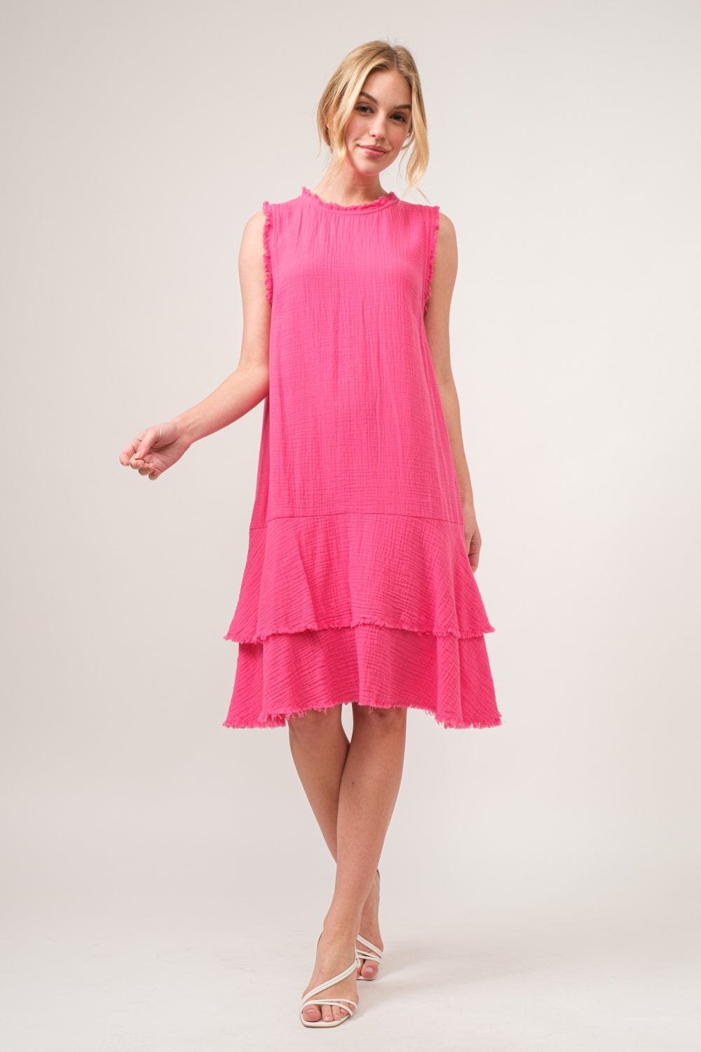 Trendsi And The Why Washed Fringe Detail Tiered Dress And The Why Washed Fringe Detail Tiered Dress