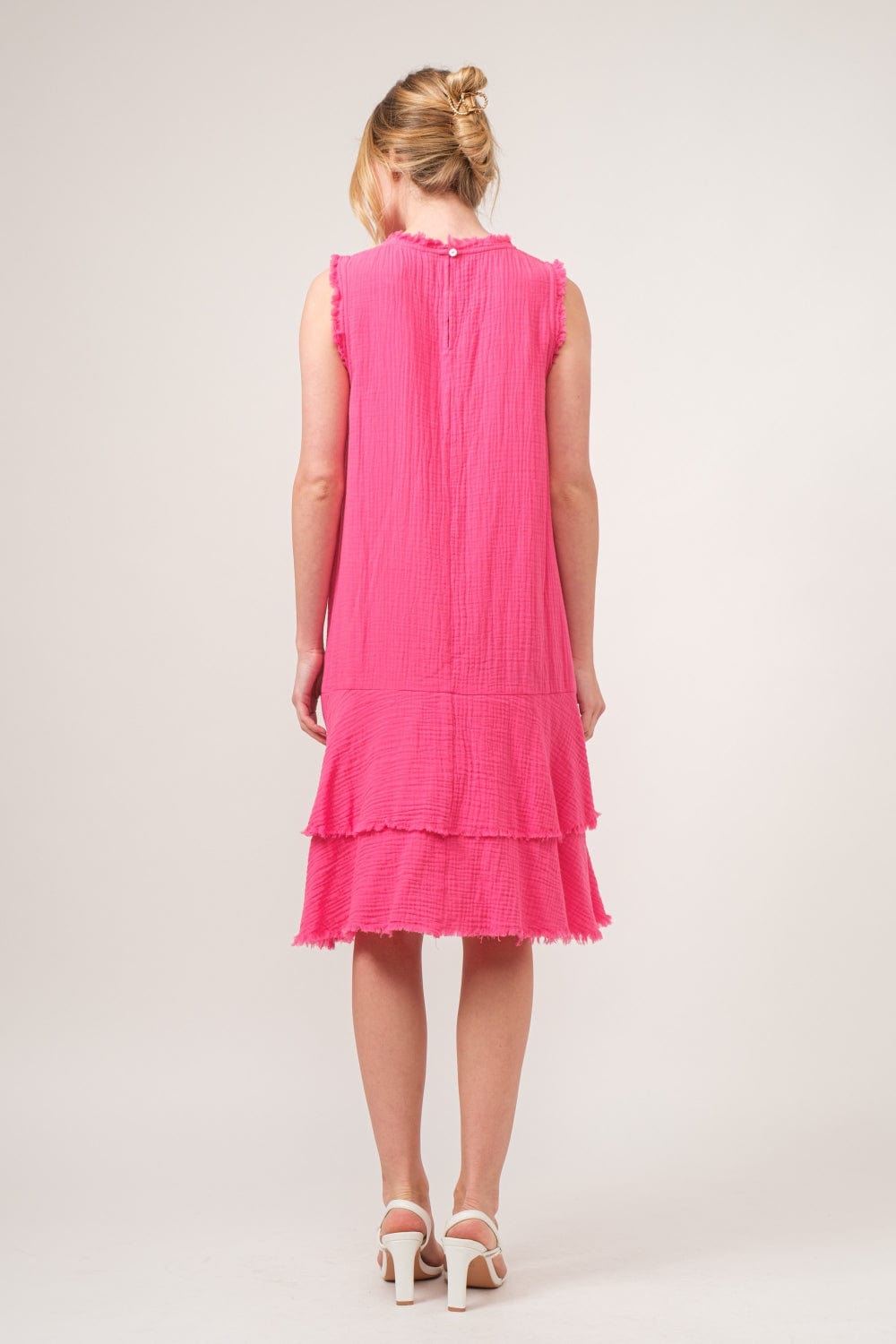 Trendsi And The Why Washed Fringe Detail Tiered Dress And The Why Washed Fringe Detail Tiered Dress