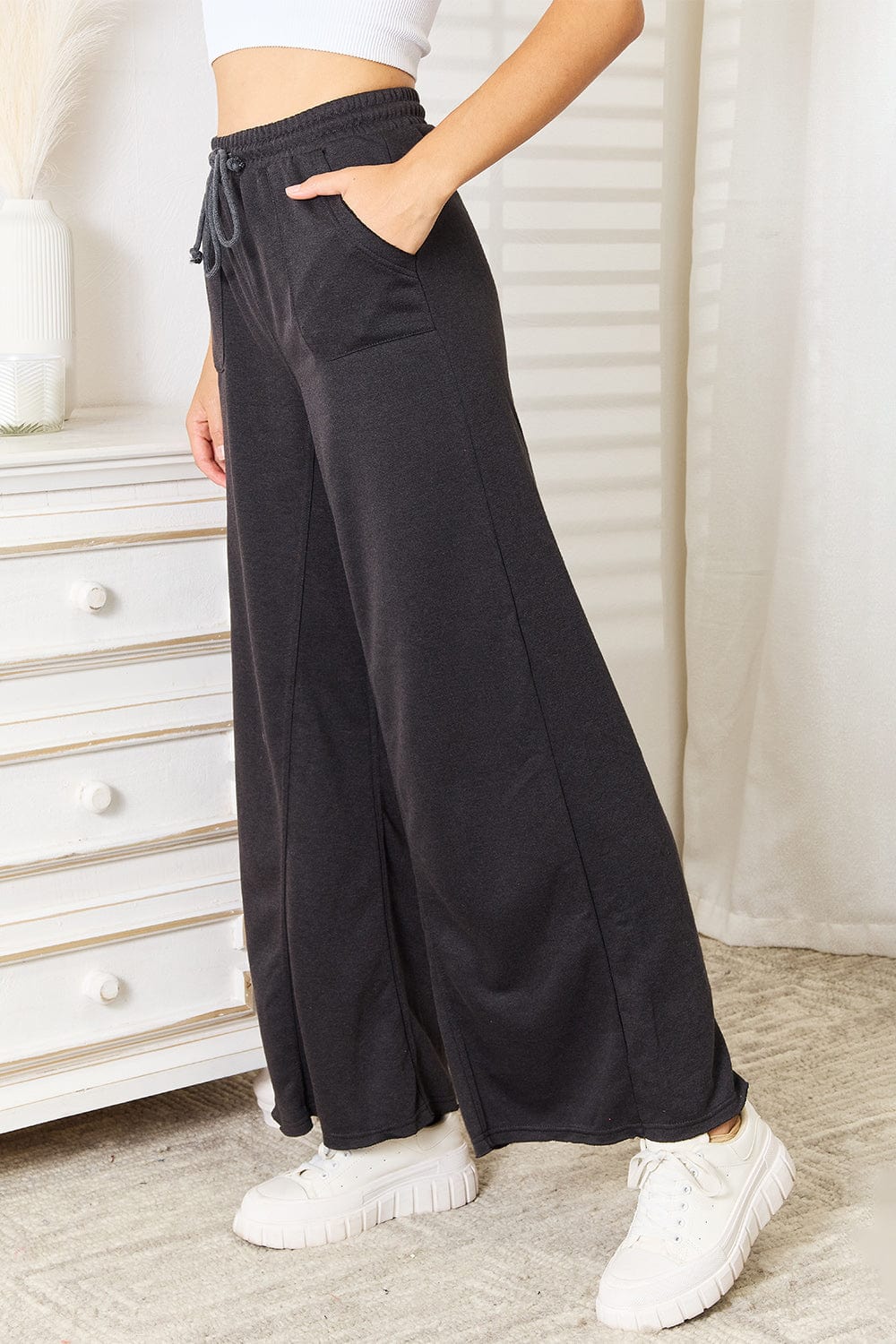 Trendsi Basic Bae Wide Leg Pocketed Pants Basic Bae Wide Leg Pocketed Pants