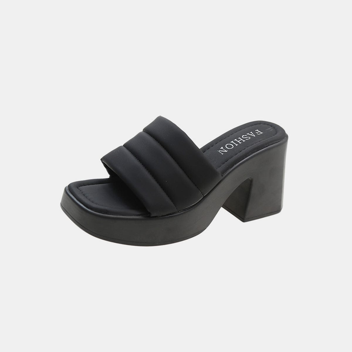 Trendsi Black / 35(US4) Open Toe Block Heel Sandals Open Toe Block Heel Sandals