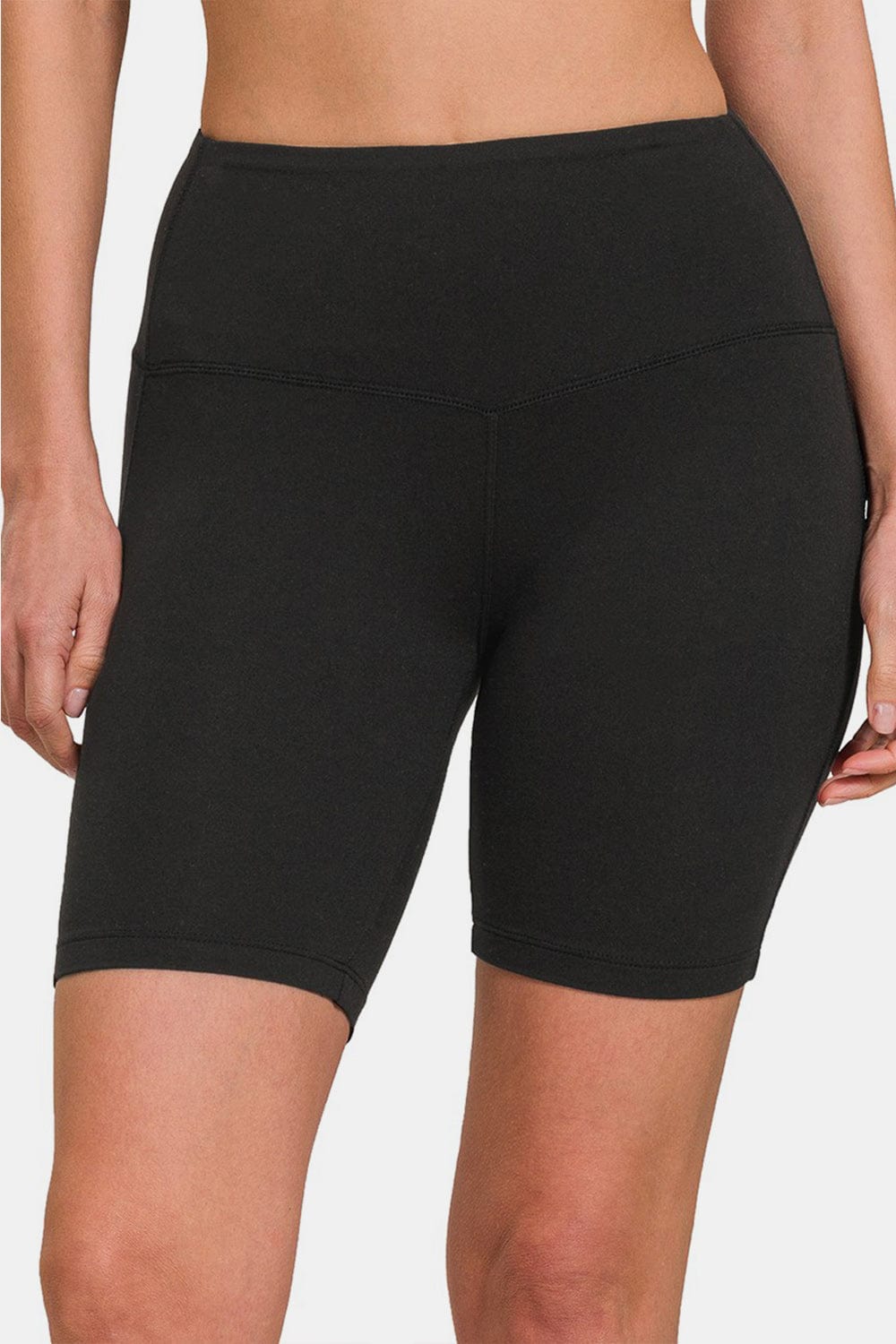 Trendsi Black / S Zenana High Waist Active Shorts Zenana High Waist Active Shorts
