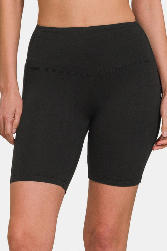 Trendsi Black / S Zenana High Waist Active Shorts Zenana High Waist Active Shorts