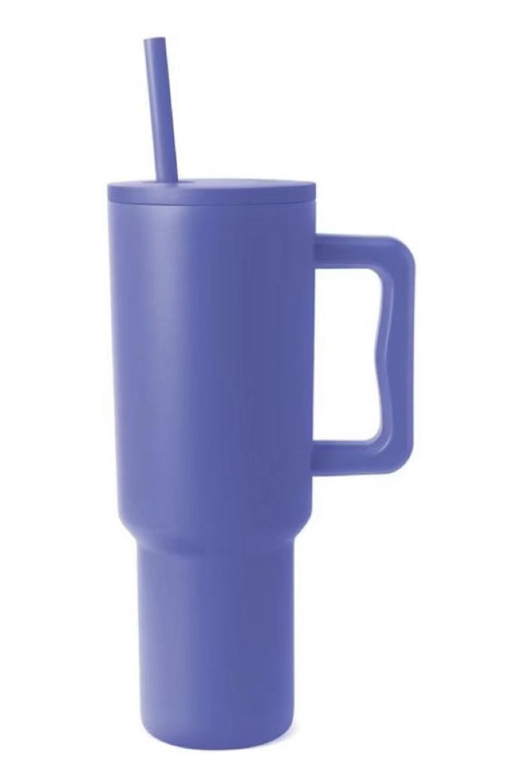 Trendsi Blue / One Size Monochromatic Stainless Steel Tumbler with Matching Straw Monochromatic Stainless Steel Tumbler with Matching Straw