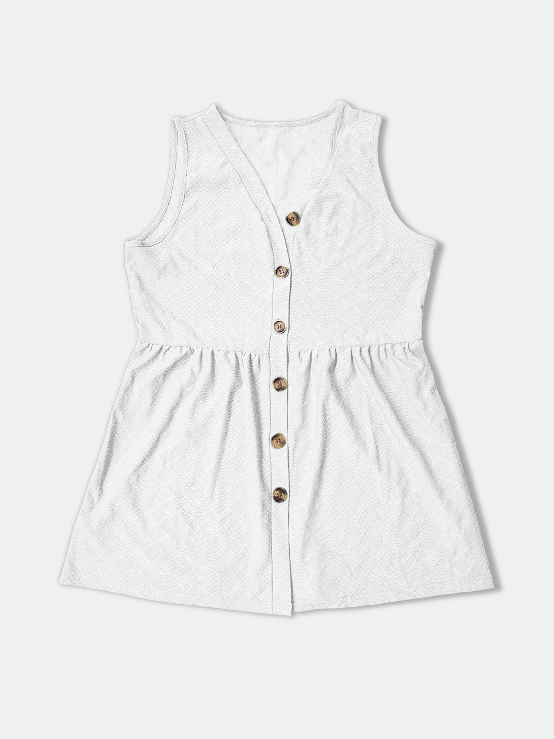 Trendsi Button Up V-Neck Tank Button Up V-Neck Tank