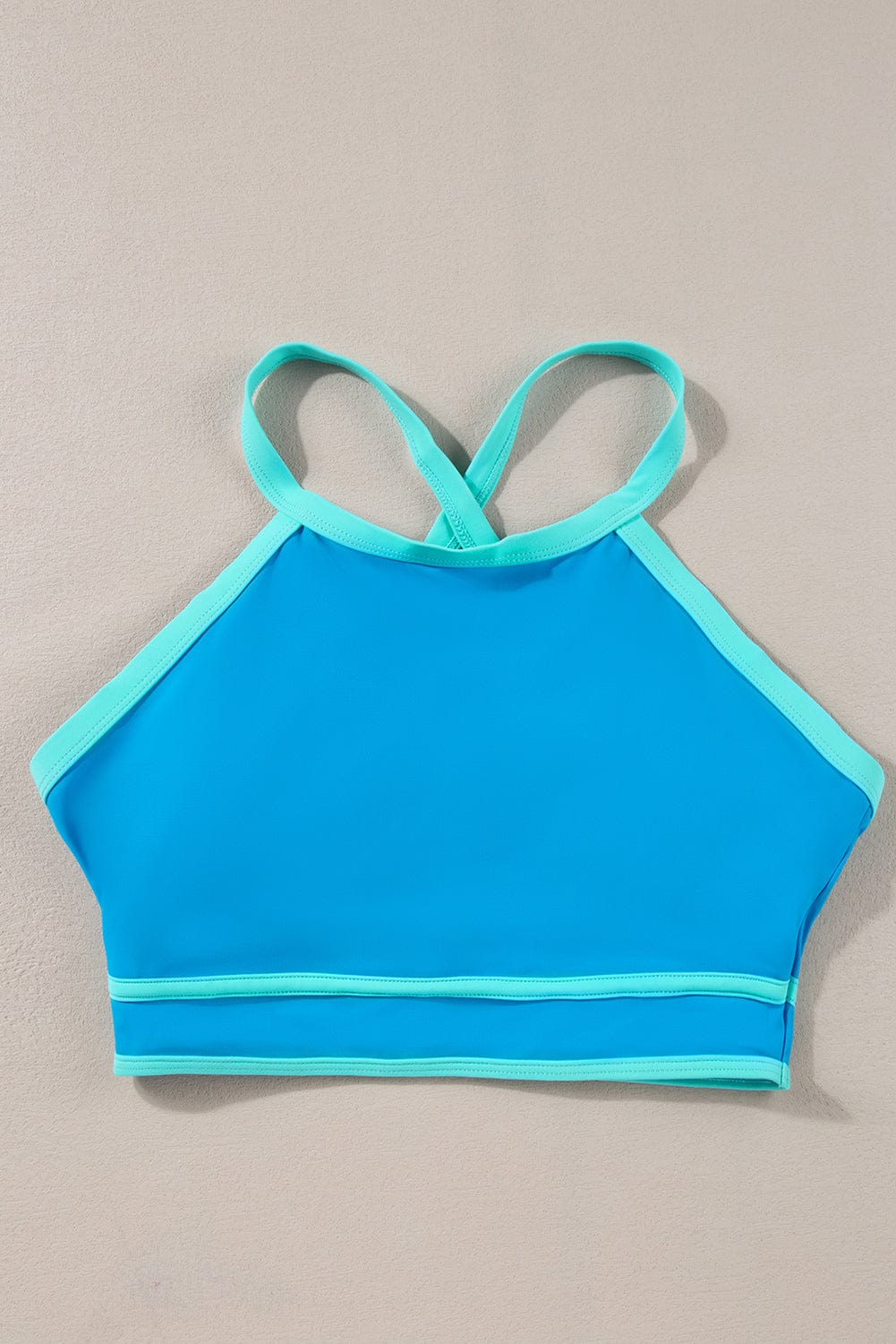 Trendsi Crisscross Round Neck Two-Piece Swim Set Crisscross Round Neck Two-Piece Swim Set