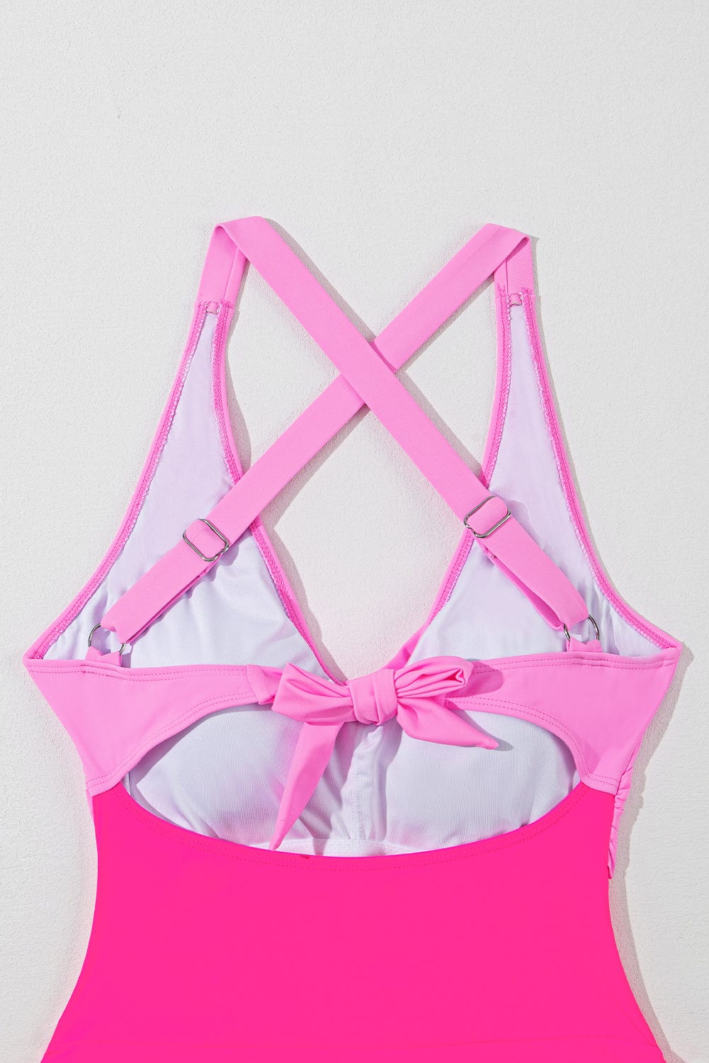 Trendsi Crisscross V-Neck One-Piece Swimwear Crisscross V-Neck One-Piece Swimwear