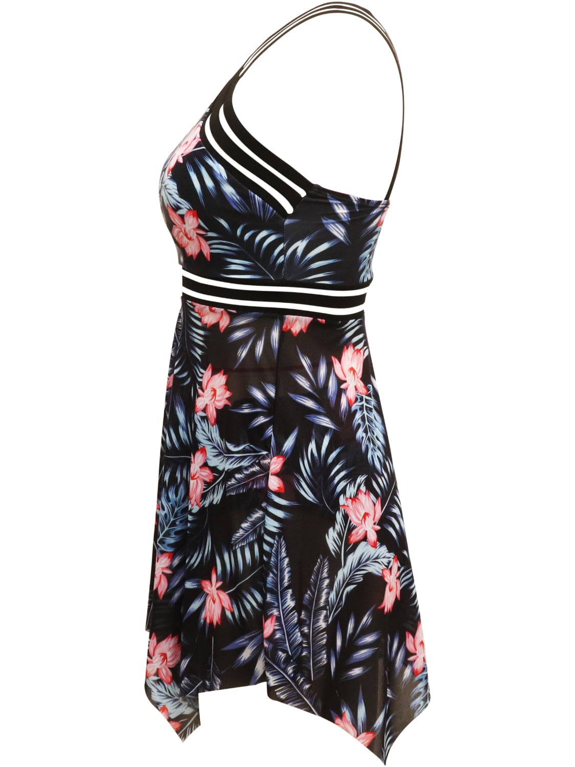 Trendsi Cutout Printed Two-Piece Swim Set Cutout Printed Two-Piece Swim Set
