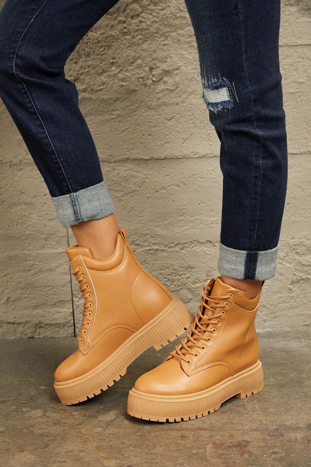 Trendsi East Lion Corp Platform Combat Boots East Lion Corp Platform Combat Boots
