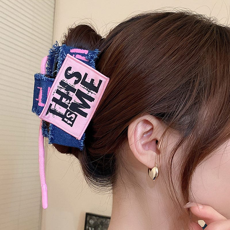 Trendsi Fall Acrylic Braided Rope Hair Claw Clip Acrylic Braided Rope Hair Claw Clip