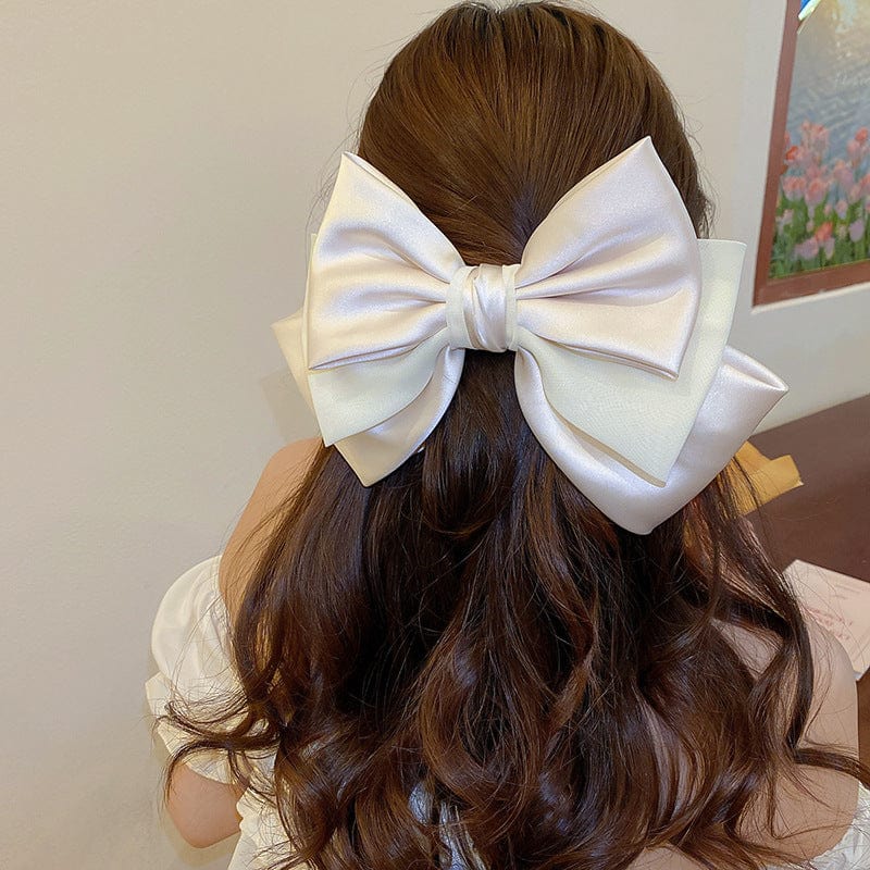 Trendsi Fall Bow Cloth Hair Clip Bow Cloth Hair Clip