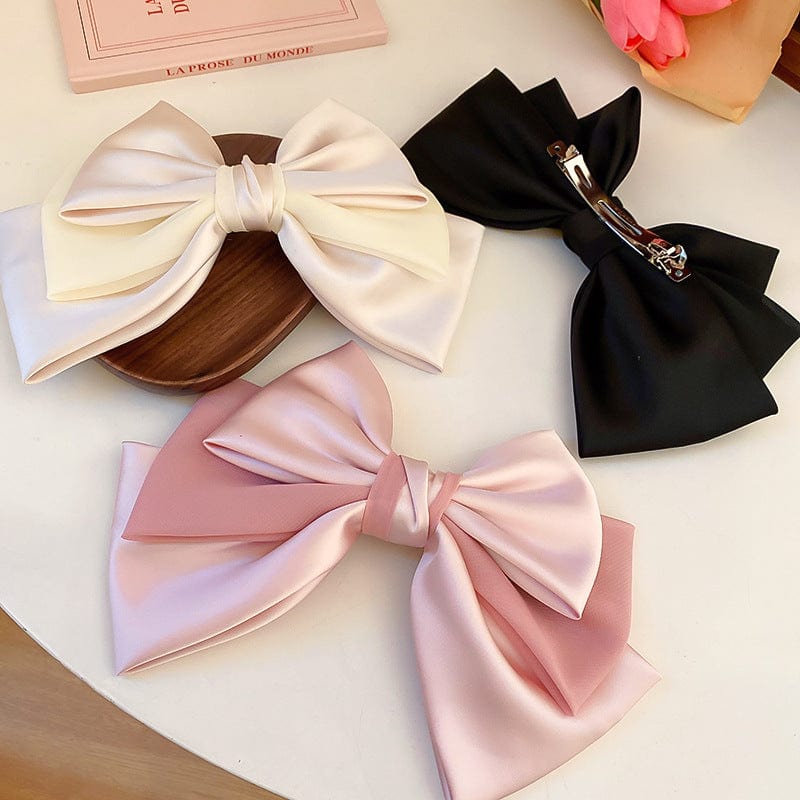 Trendsi Fall Bow Cloth Hair Clip Bow Cloth Hair Clip