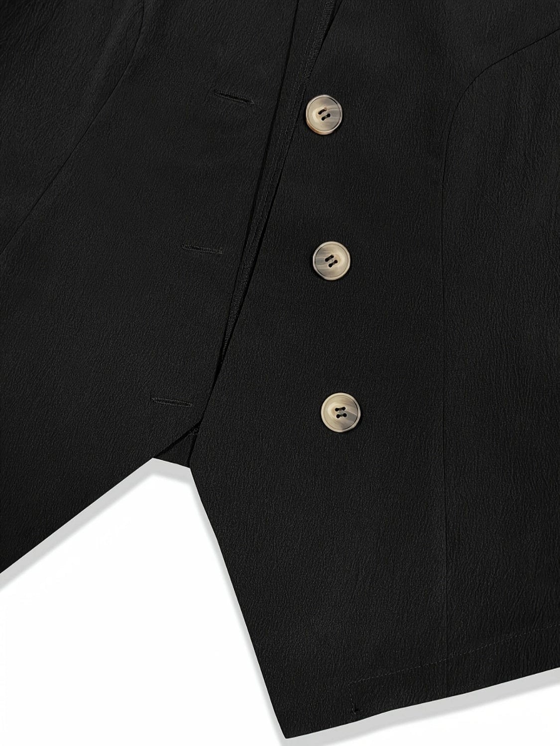 Trendsi Fall Button Up Surplice Vest Button Up Surplice Vest