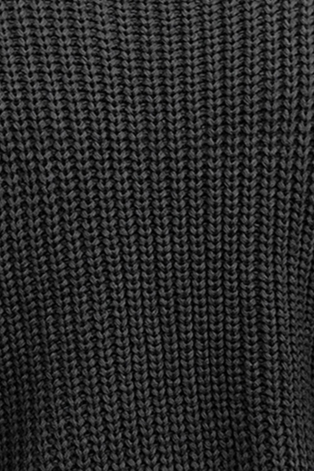 Trendsi Fall Cable-Knit Mock Neck Cap Sleeve Sweater Cable-Knit Mock Neck Cap Sleeve Sweater