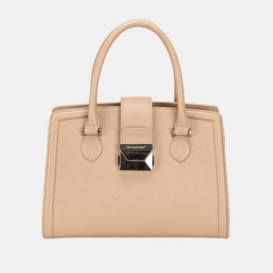 Trendsi Fall Camel / One Size David Jones PU Leather Handbag David Jones PU Leather Handbag