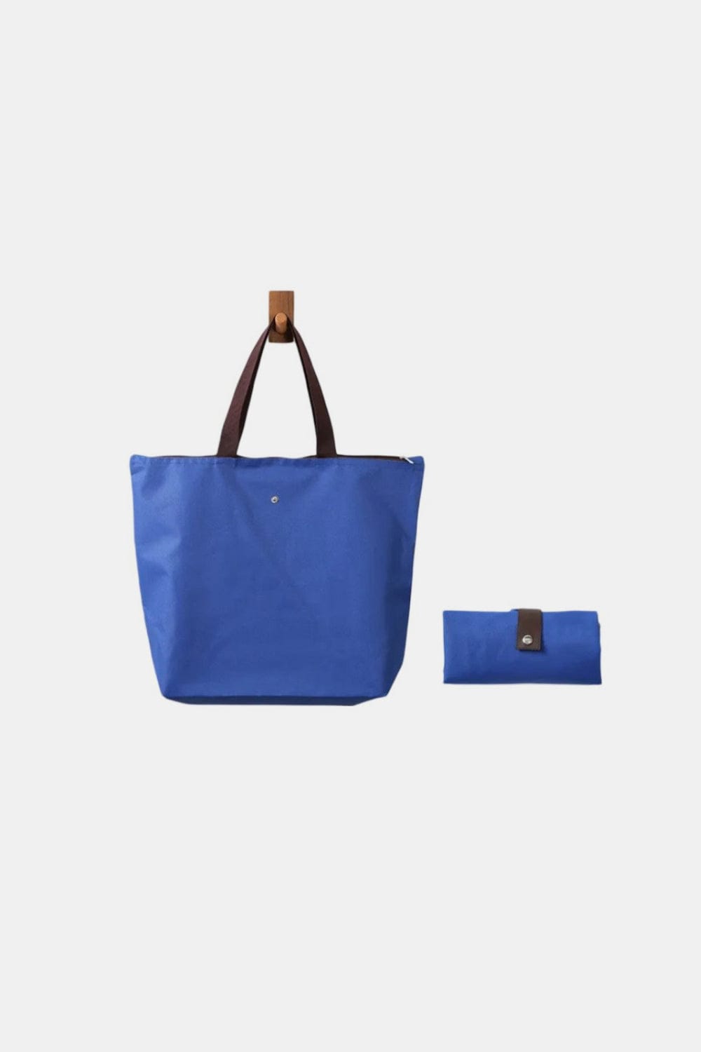 Trendsi Fall Classic Blue / One Size Zenana Large Capacity Foldable Oxford Tote Bag Zenana Large Capacity Foldable Oxford Tote Bag