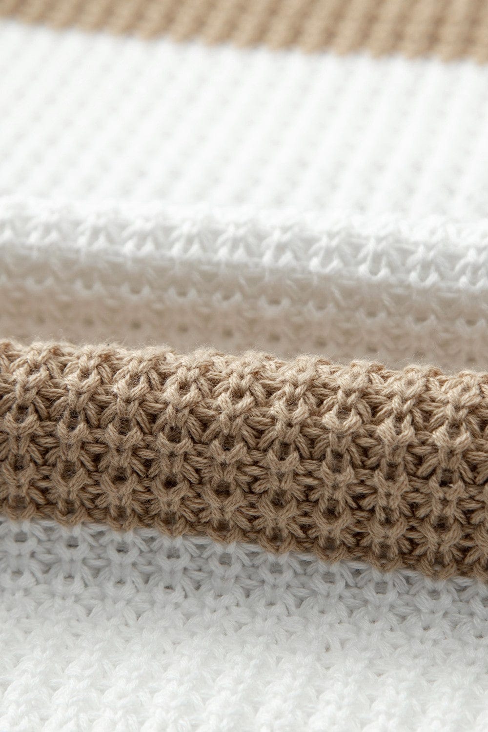 Trendsi Fall Color Block Round Neck Sweater Color Block Round Neck Sweater