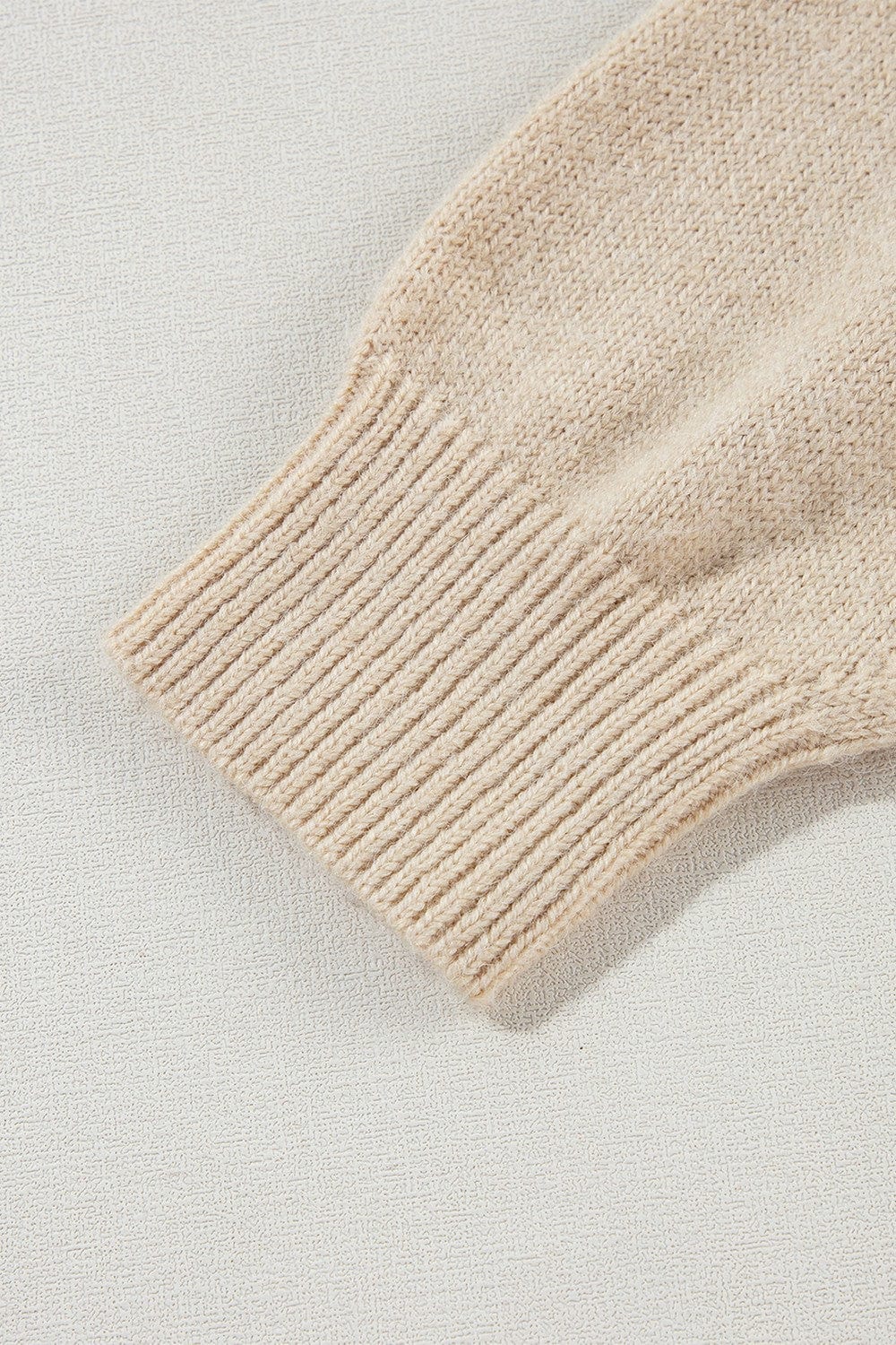 Trendsi Fall Crochet Flower Round Neck Long Sleeve Sweater Crochet Flower Round Neck Long Sleeve Sweater