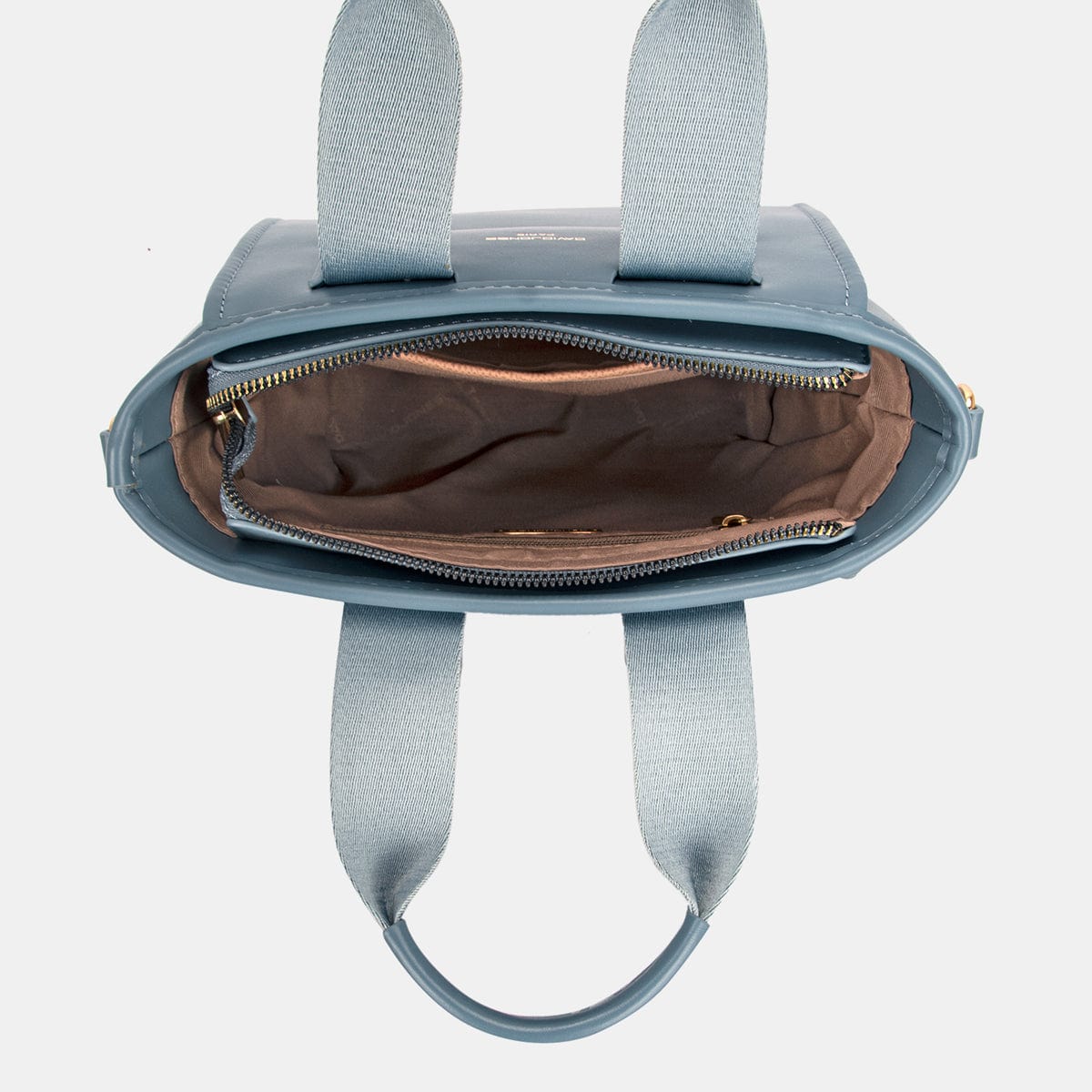 Trendsi Fall David Jones Small Handbag with Embossed Pattern Handles David Jones Small Handbag with Embossed Pattern Handles