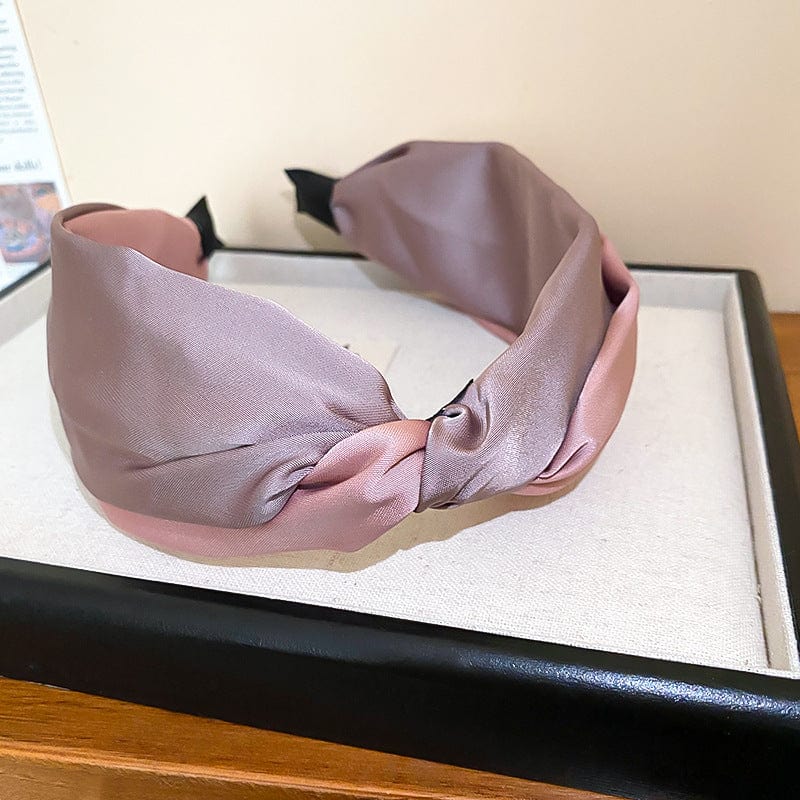 Trendsi Fall Dusty Pink / One Size Contrast Cloth Headband Contrast Cloth Headband