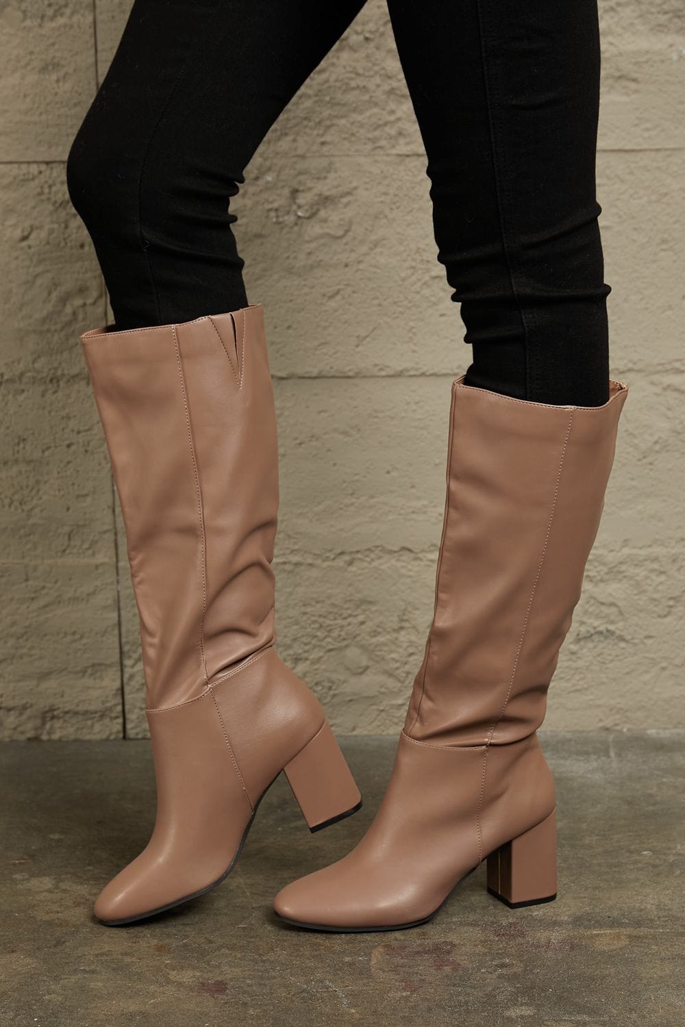 Trendsi Fall East Lion Corp Block Heel Knee High Boots East Lion Corp Block Heel Knee High Boots