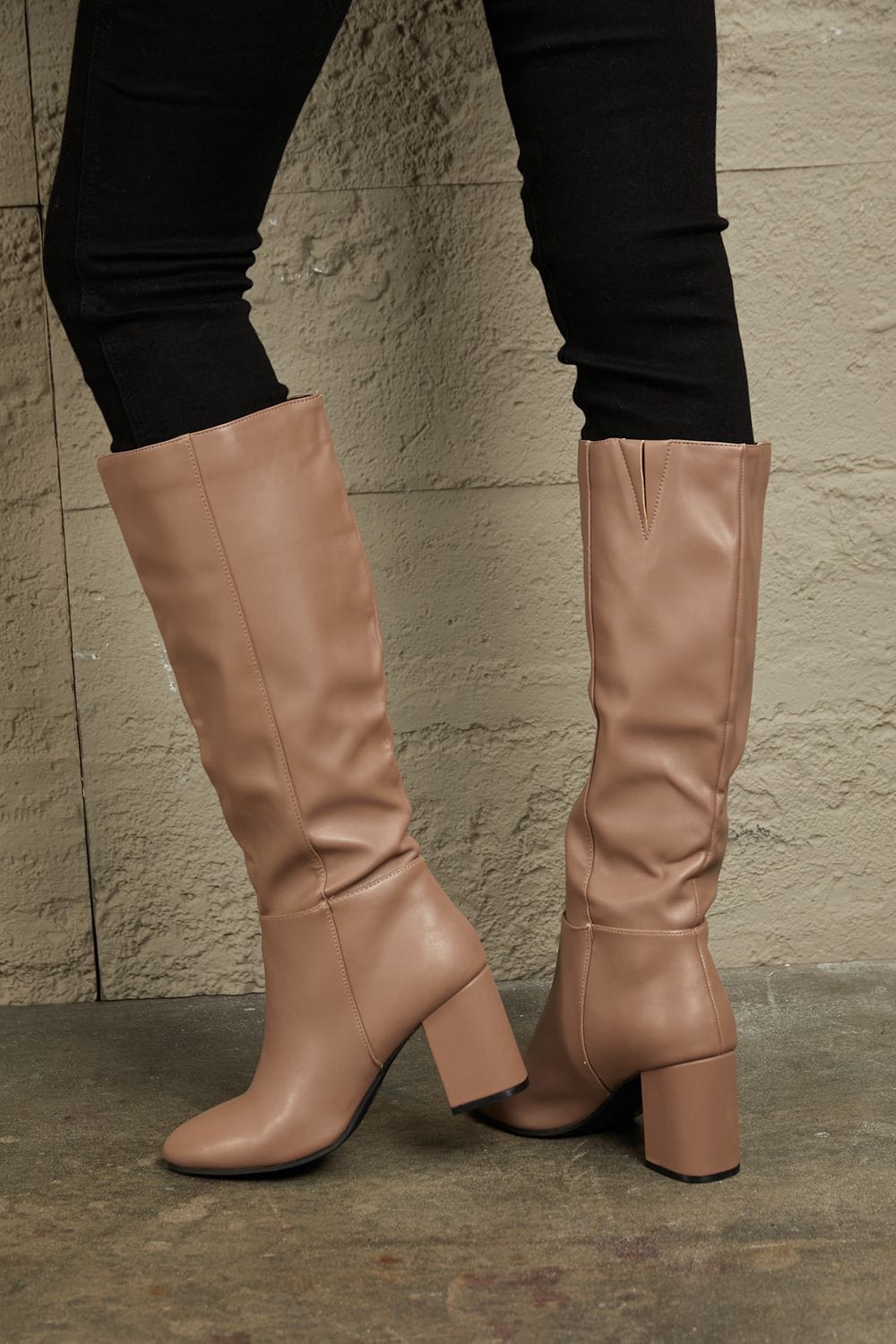 Trendsi Fall East Lion Corp Block Heel Knee High Boots East Lion Corp Block Heel Knee High Boots