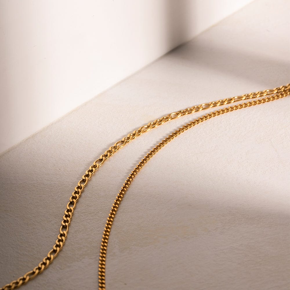 Trendsi Fall Gold / One Size Stainless Steel Double-Layered Necklace Stainless Steel Double-Layered Necklace