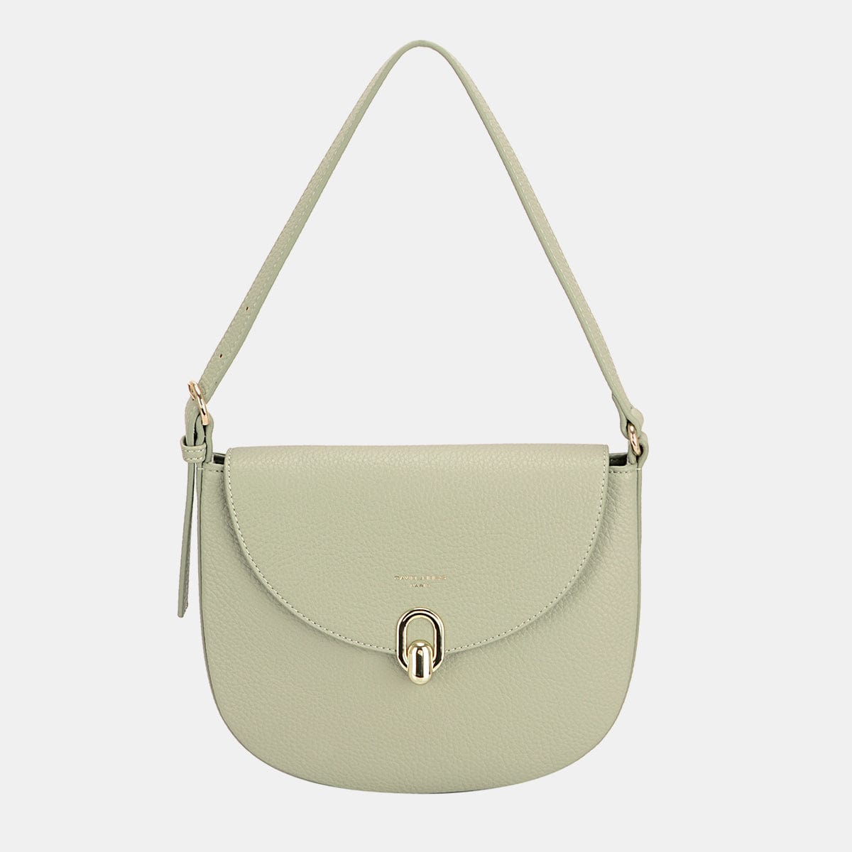 Trendsi Fall Greyish Green / One Size David Jones Metal Buckle Shoulder Bag David Jones Metal Buckle Shoulder Bag