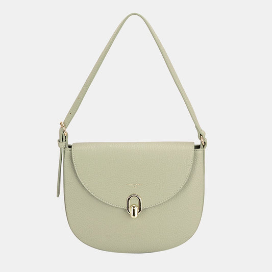 Trendsi Fall Greyish Green / One Size David Jones Metal Buckle Shoulder Bag David Jones Metal Buckle Shoulder Bag