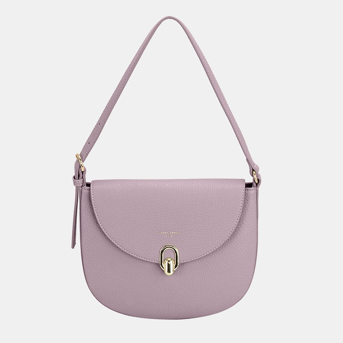 Trendsi Fall Lilac / One Size David Jones Metal Buckle Shoulder Bag David Jones Metal Buckle Shoulder Bag