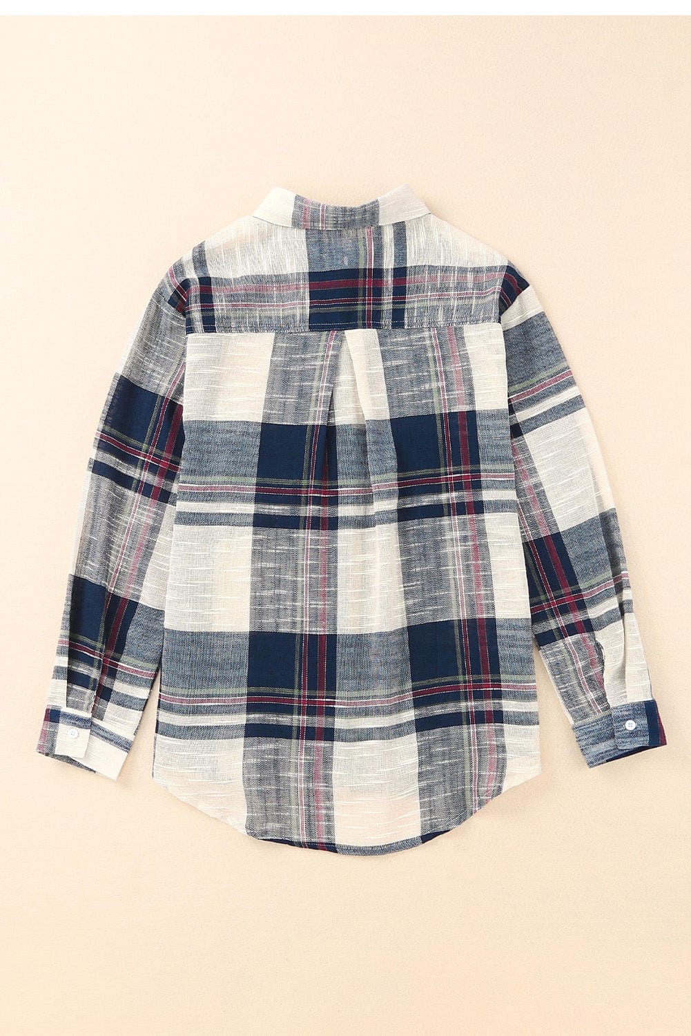 Trendsi Fall Plaid Button Up Long Sleeve Shirt Plaid Button Up Long Sleeve Shirt
