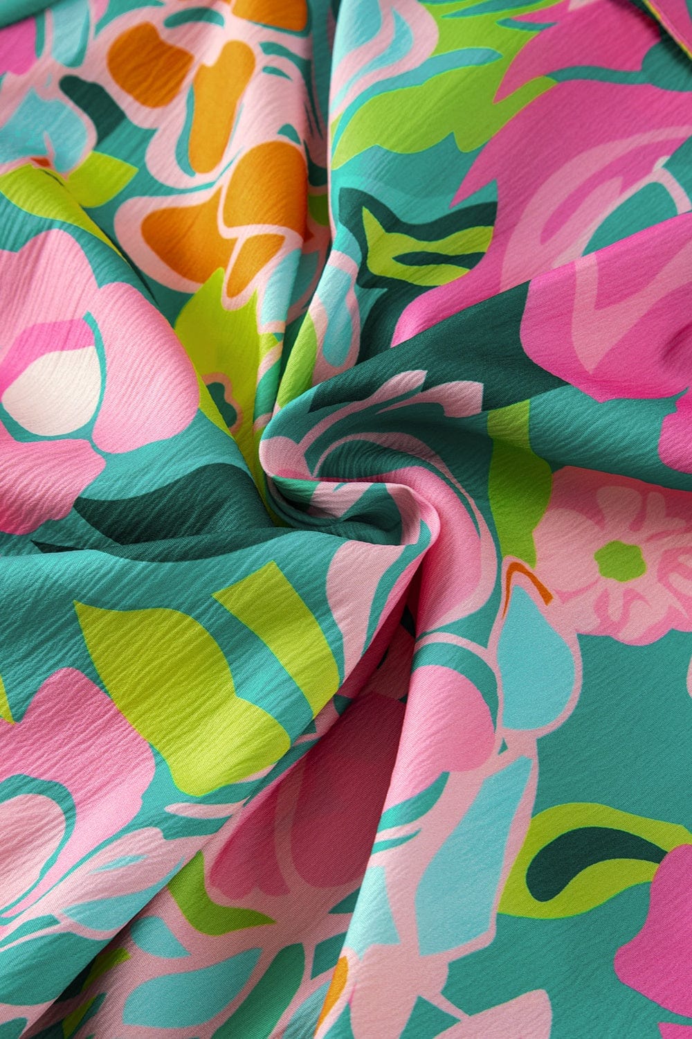 Trendsi Fall Printed Collared Neck Puff Sleeve Mini Dress Printed Collared Neck Puff Sleeve Mini Dress