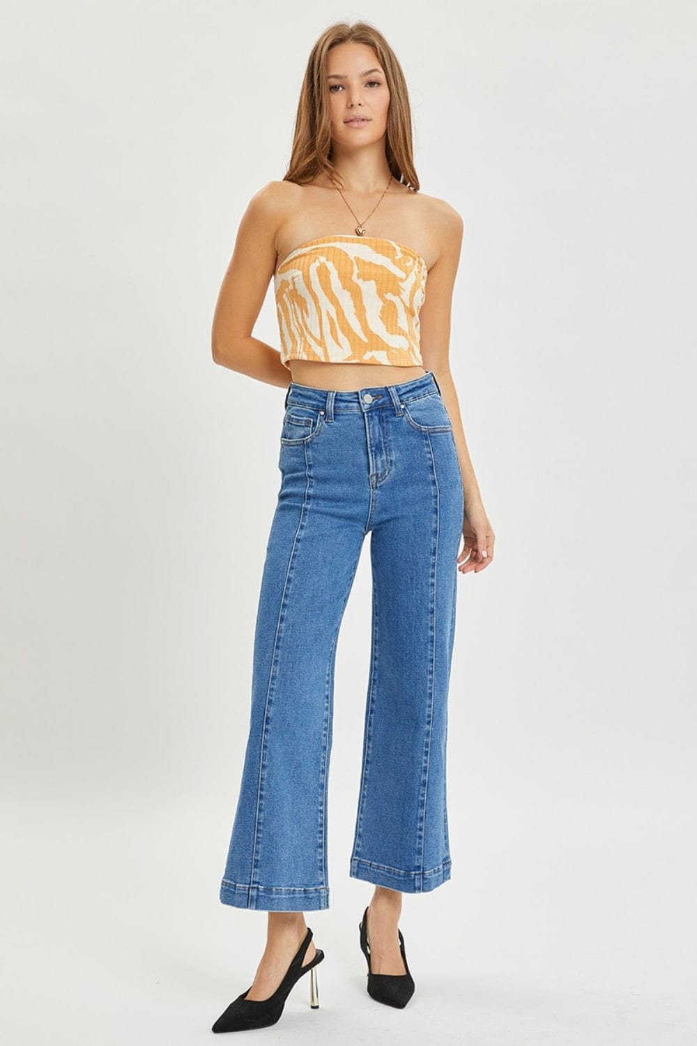 Trendsi Fall RISEN Full Size High Rise Wide Leg Jeans RISEN Full Size High Rise Wide Leg Jeans