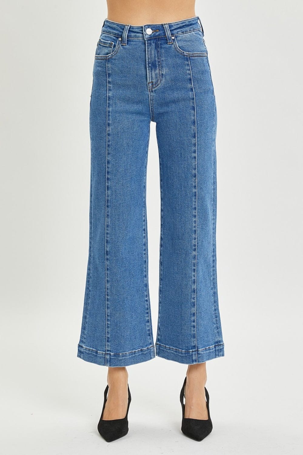 Trendsi Fall RISEN Full Size High Rise Wide Leg Jeans RISEN Full Size High Rise Wide Leg Jeans