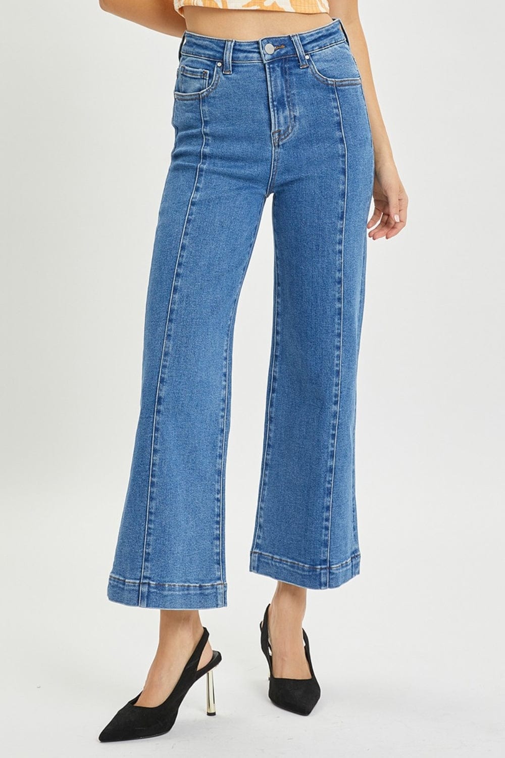 Trendsi Fall RISEN Full Size High Rise Wide Leg Jeans RISEN Full Size High Rise Wide Leg Jeans