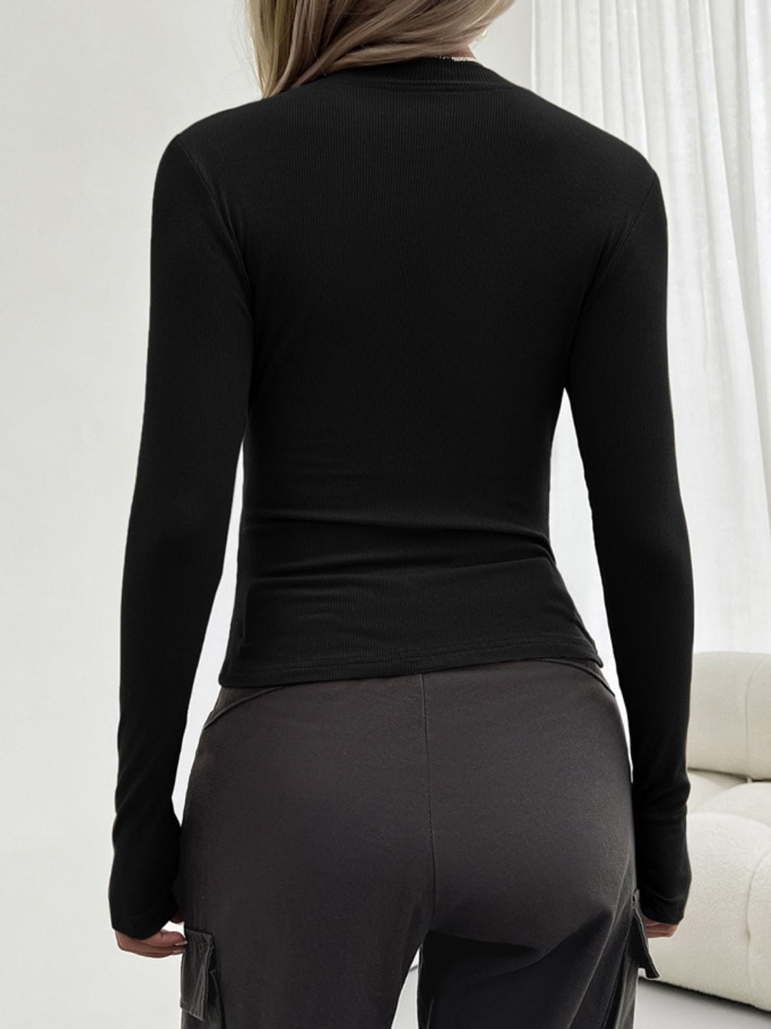 Trendsi Fall Round Neck Long Sleeve T-Shirt Round Neck Long Sleeve T-Shirt