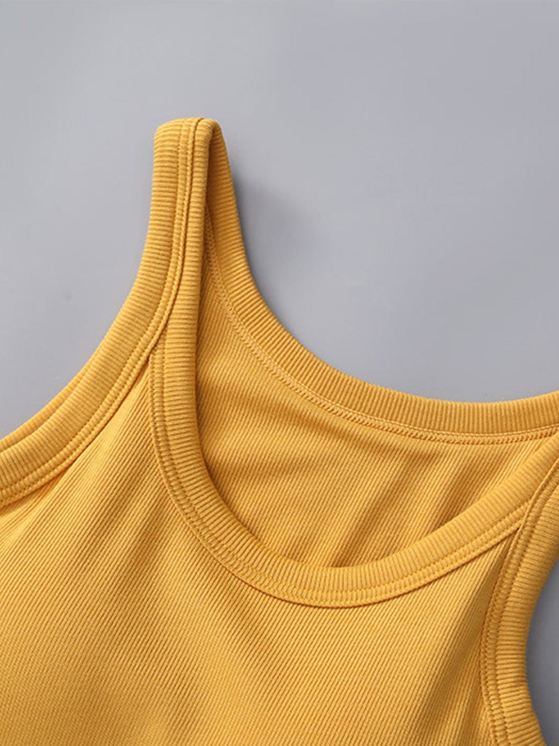 Trendsi Fall Round Neck Tank with Bra Round Neck Tank with Bra