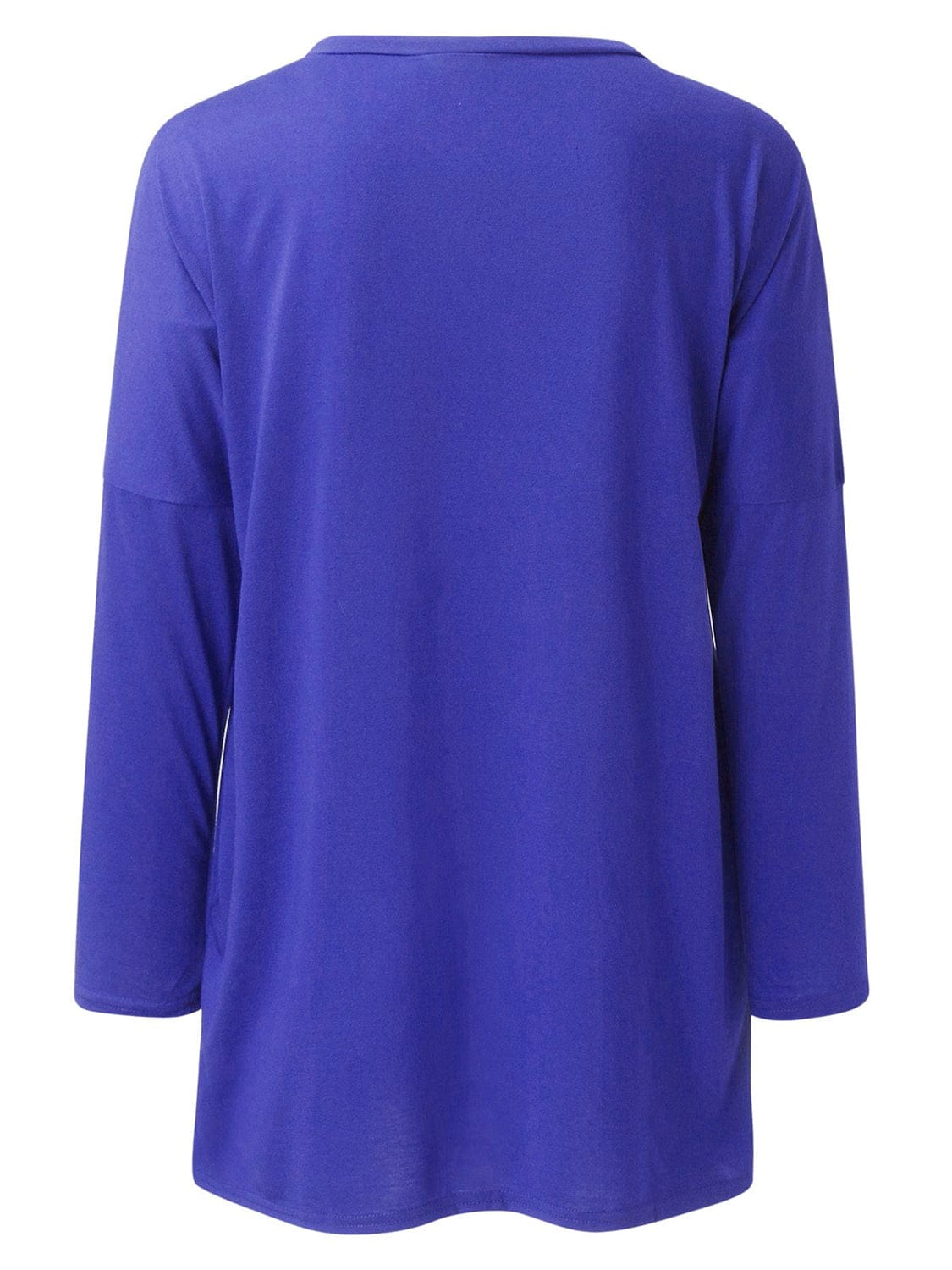 Trendsi Fall Royal Blue / S Full Size Round Neck Long Sleeve T-Shirt Full Size Round Neck Long Sleeve T-Shirt