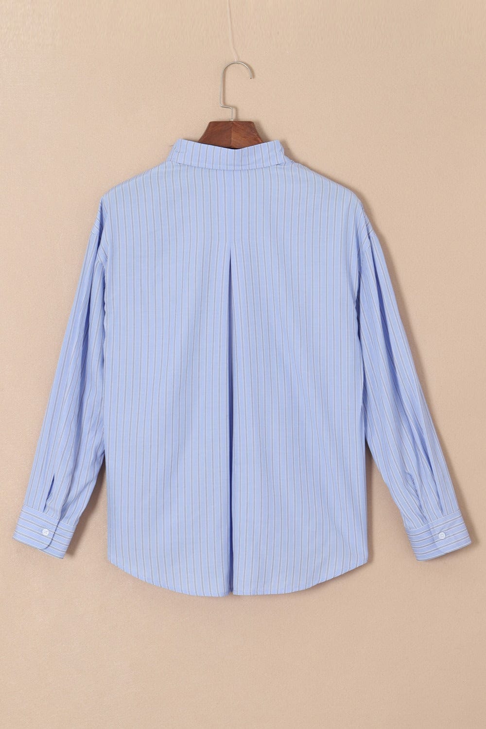 Trendsi Fall Striped Button Up Long Sleeve Shirt Striped Button Up Long Sleeve Shirt