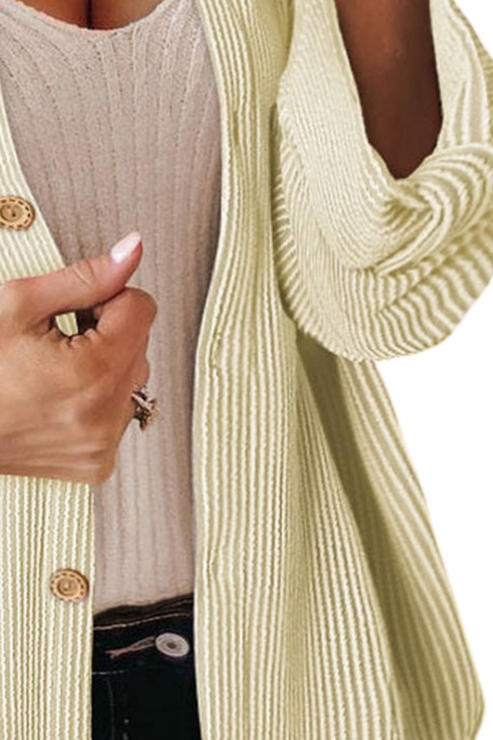 Trendsi Fall Striped Collared Neck Long Sleeve Shirt Striped Collared Neck Long Sleeve Shirt