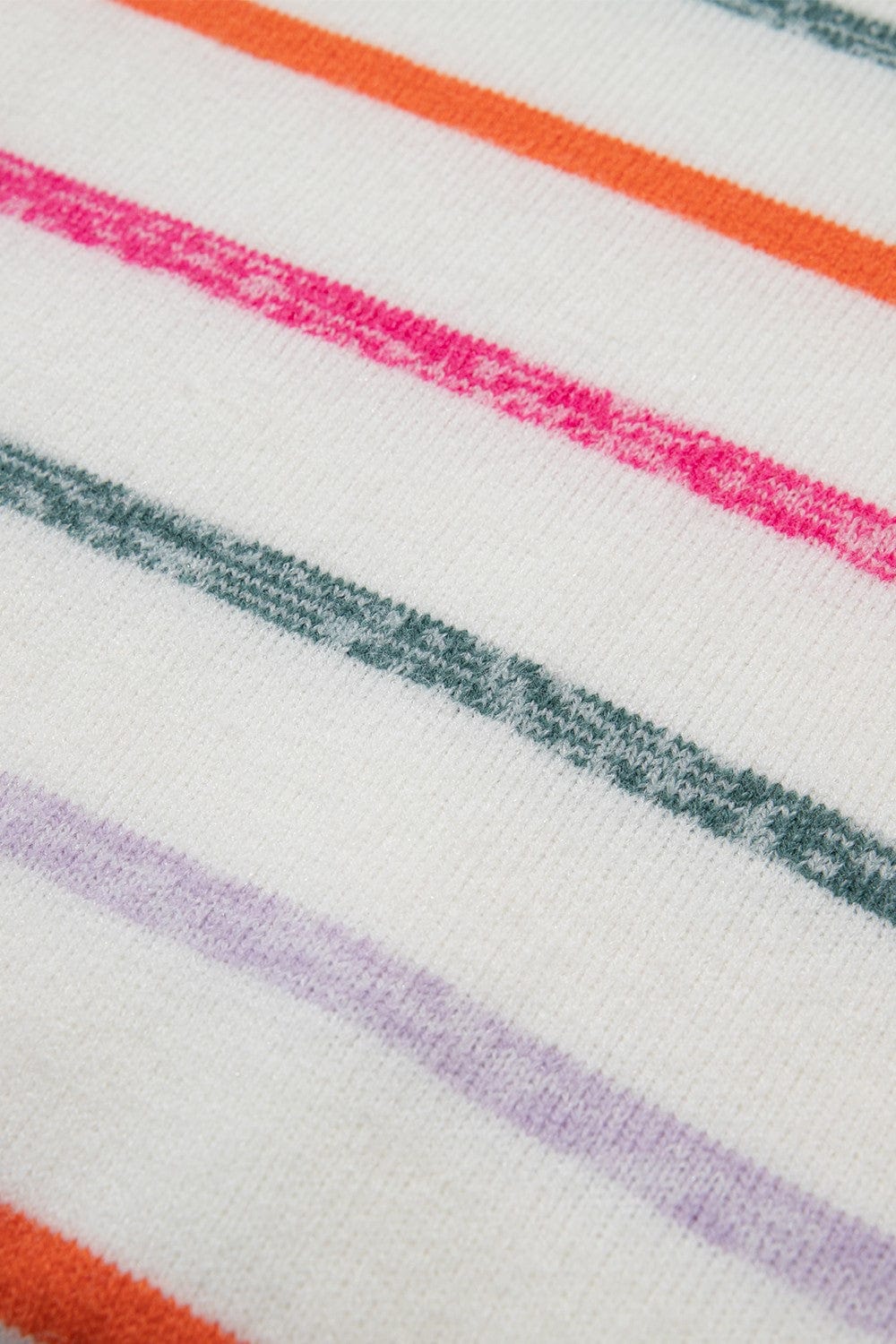 Trendsi Fall Striped Round Neck Dropped Shoulder Sweater Striped Round Neck Dropped Shoulder Sweater